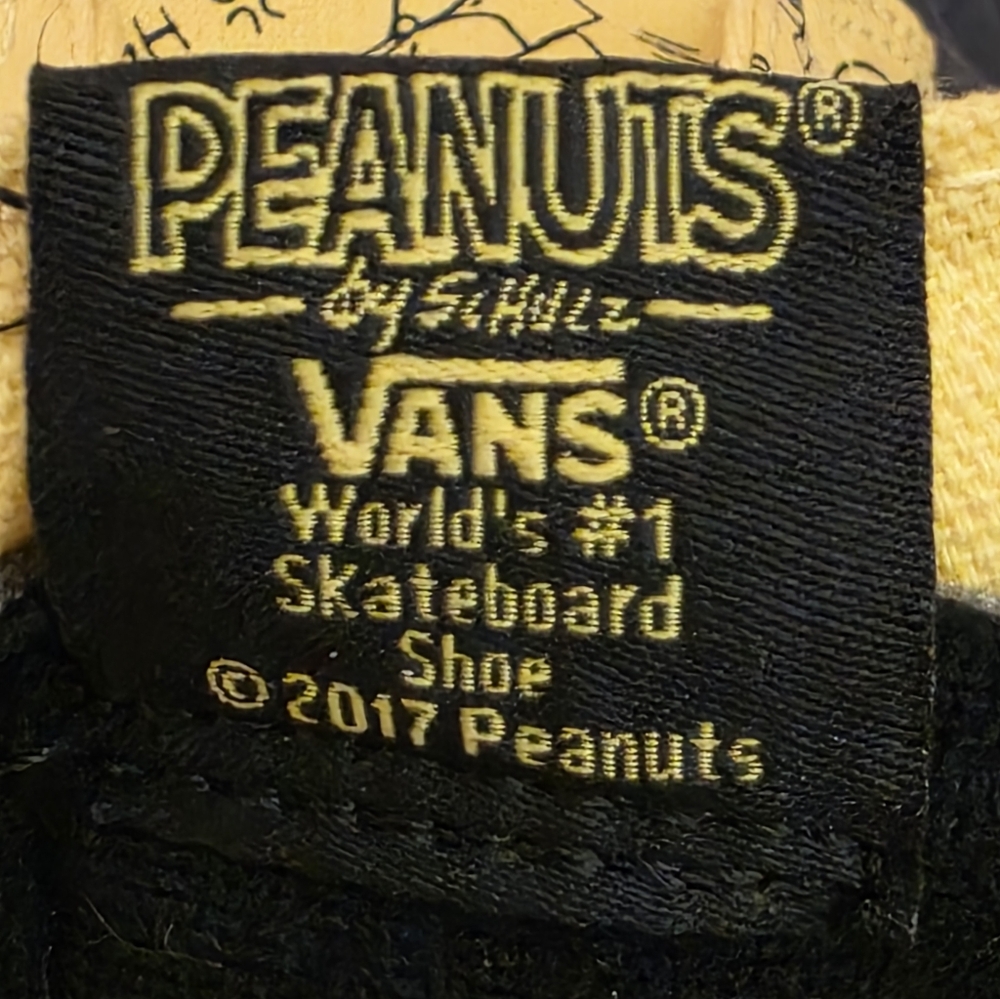 Vans x Peanuts SK8 Hi Reissue Charlie Brown Yellow Men’s 12 Women's 13.5 - Picture 9 of 11